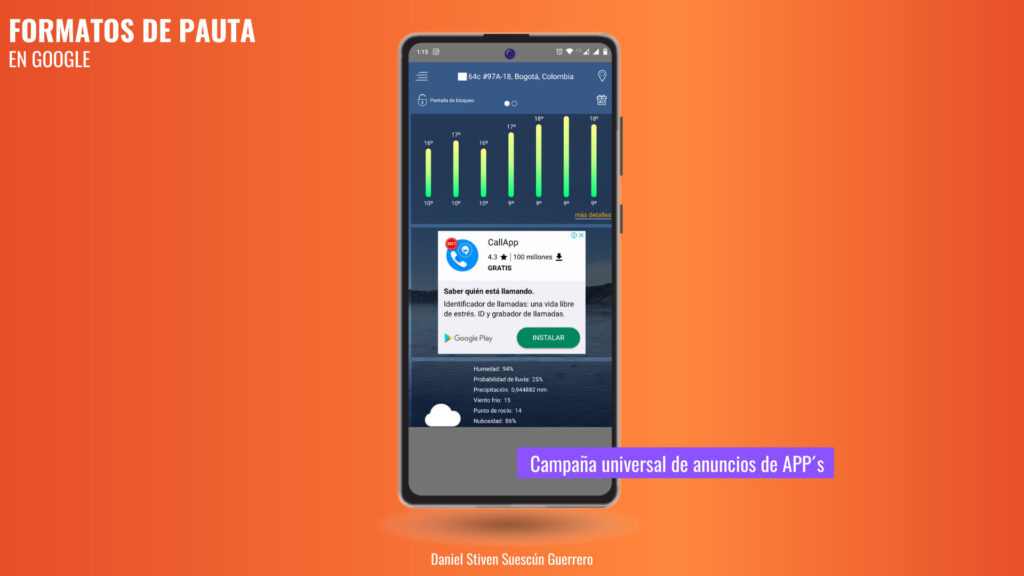 Campaña universal de anuncios de APPs